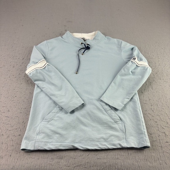 St. John Sweaters - St John Sport Sweater Womens Size P (Small) Blue Pullover Pocket‎ Long Sleeve